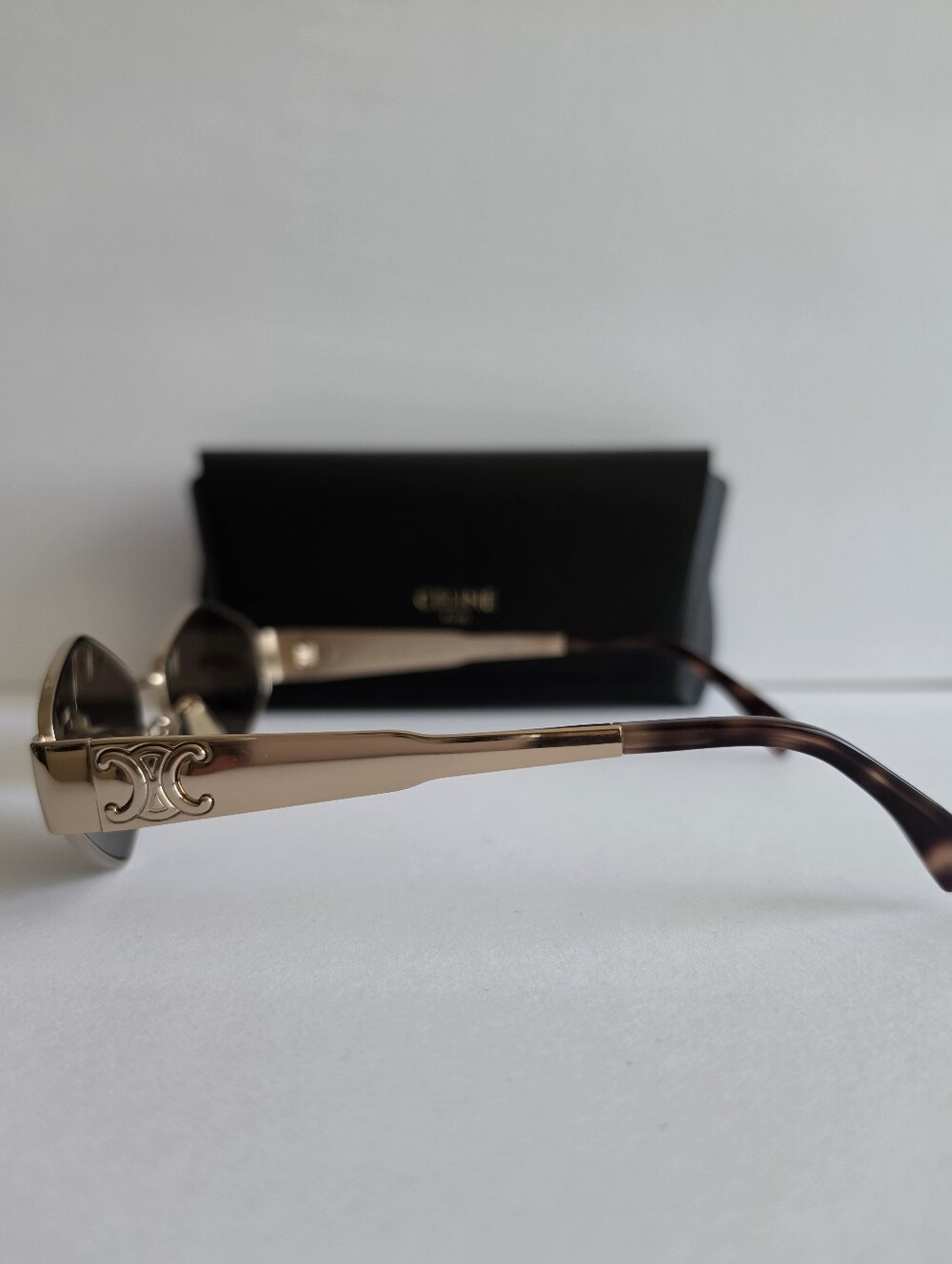 CELINE Metal Triomphe Geometric Sunglasses - Picture 6 of 11